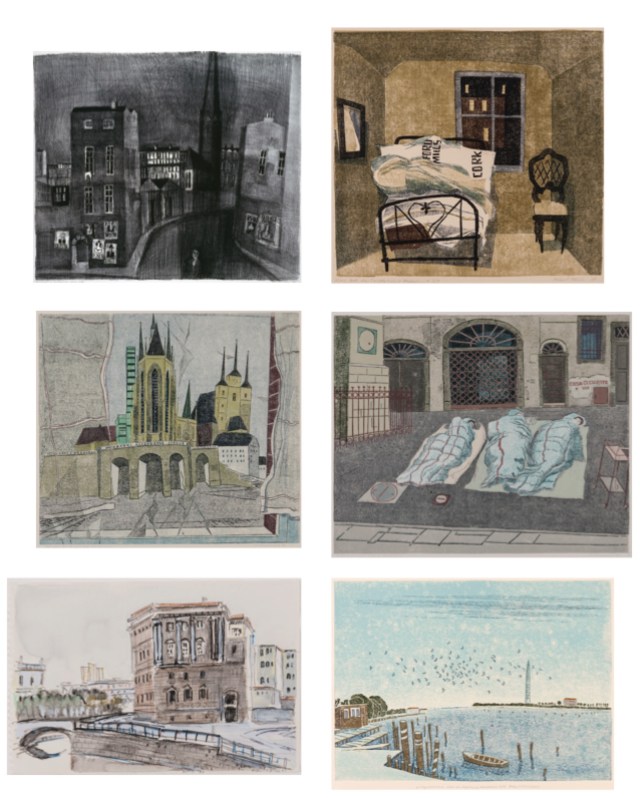 Robert Förch Linolschnitt, Zeichnung, Radierung